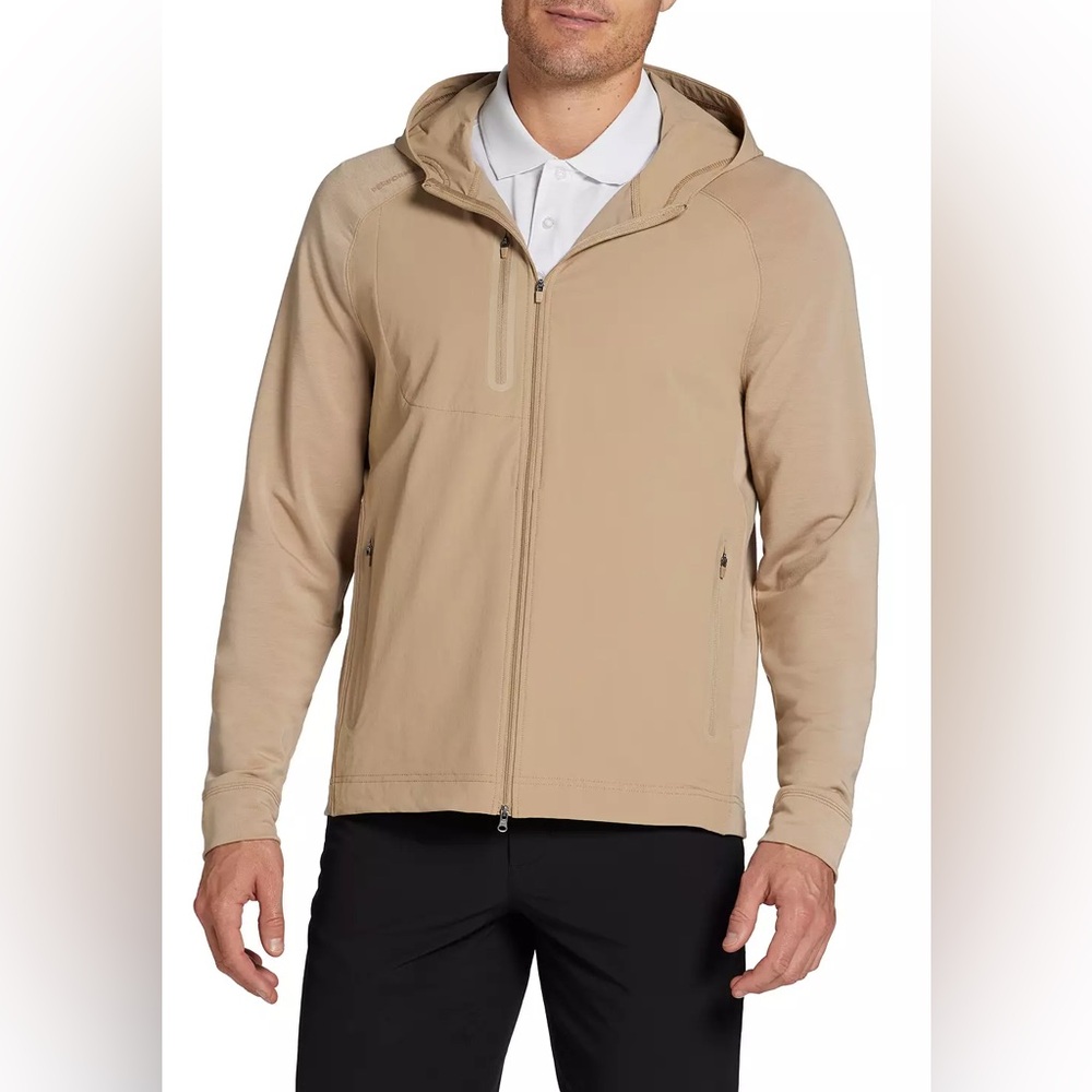 Walter Hagen Men's Performance 11 Full Zip Hooded Golf Jacket, NWT